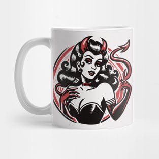 Retro Devil Girl Mug